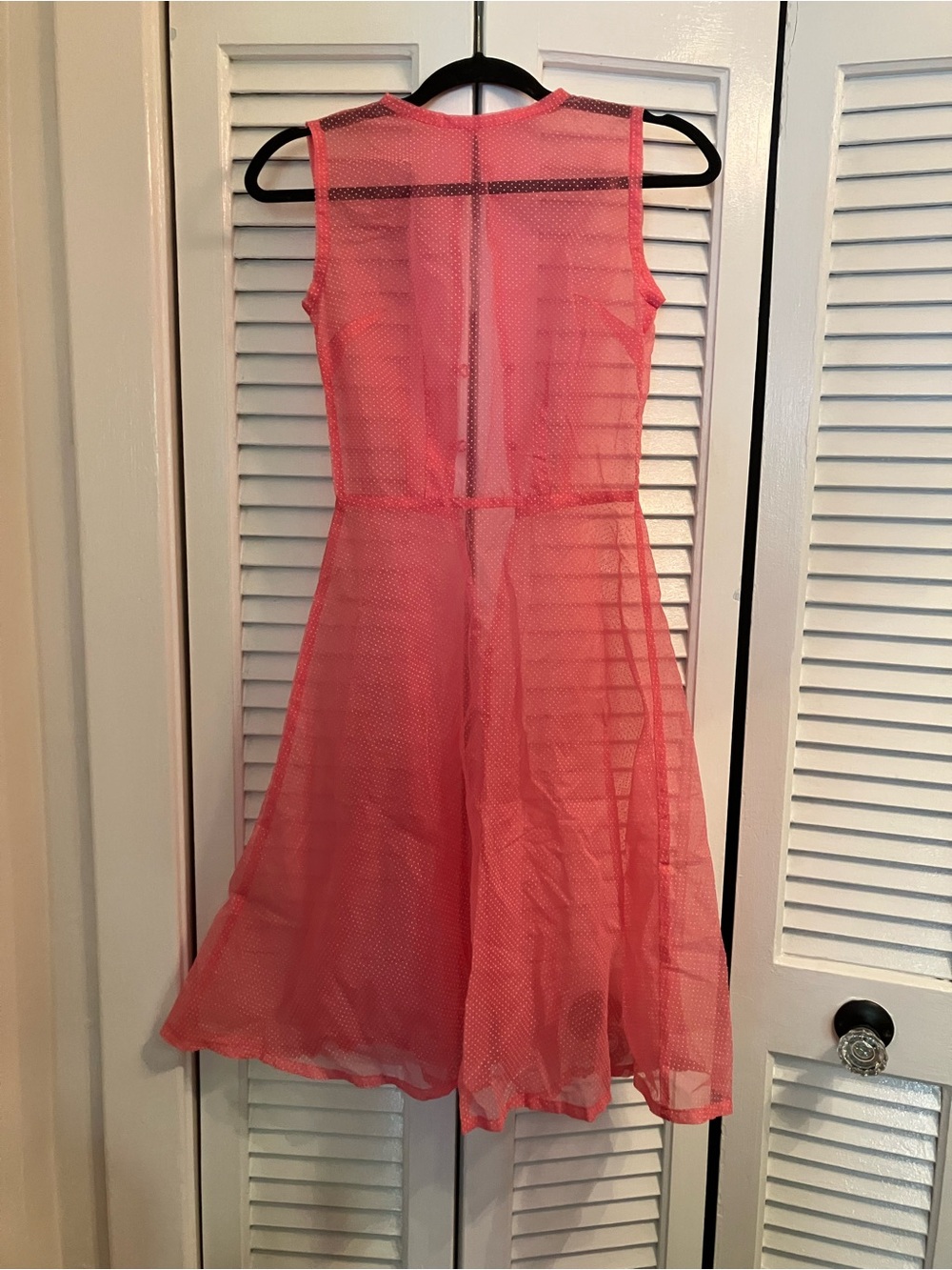 Vintage Pink Swiss Dot Dress